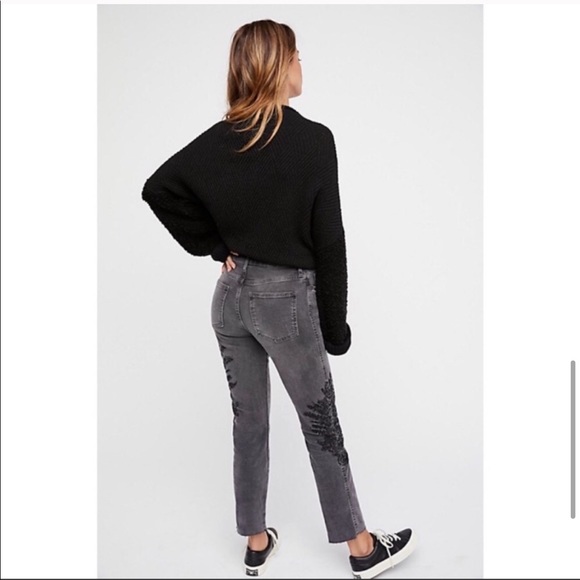 Free People Embroidered Jeans - Picture 3 of 10